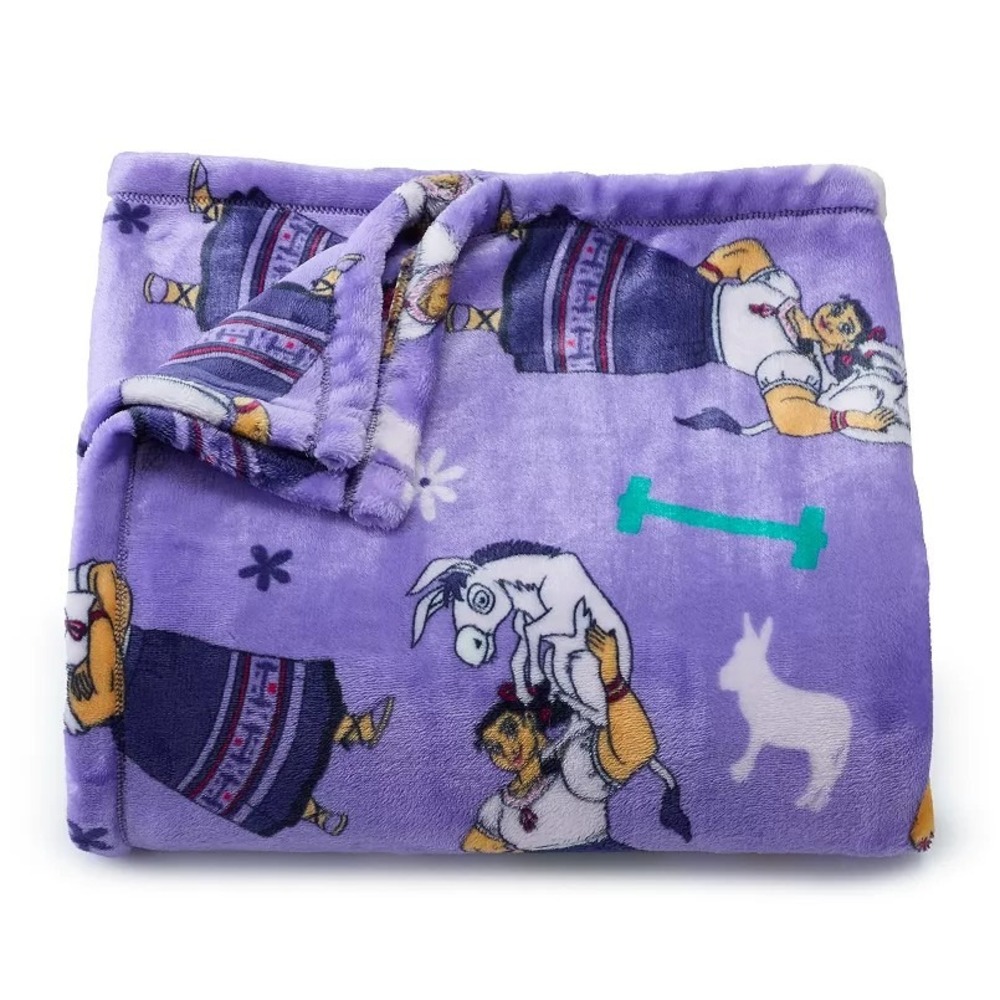 The Big One‎ Plush Throw Disney Movie Encanto Luisa Purple Blanket NEW Gift